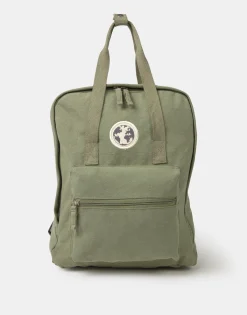 Mochila Cuadrada Canvas Lavado