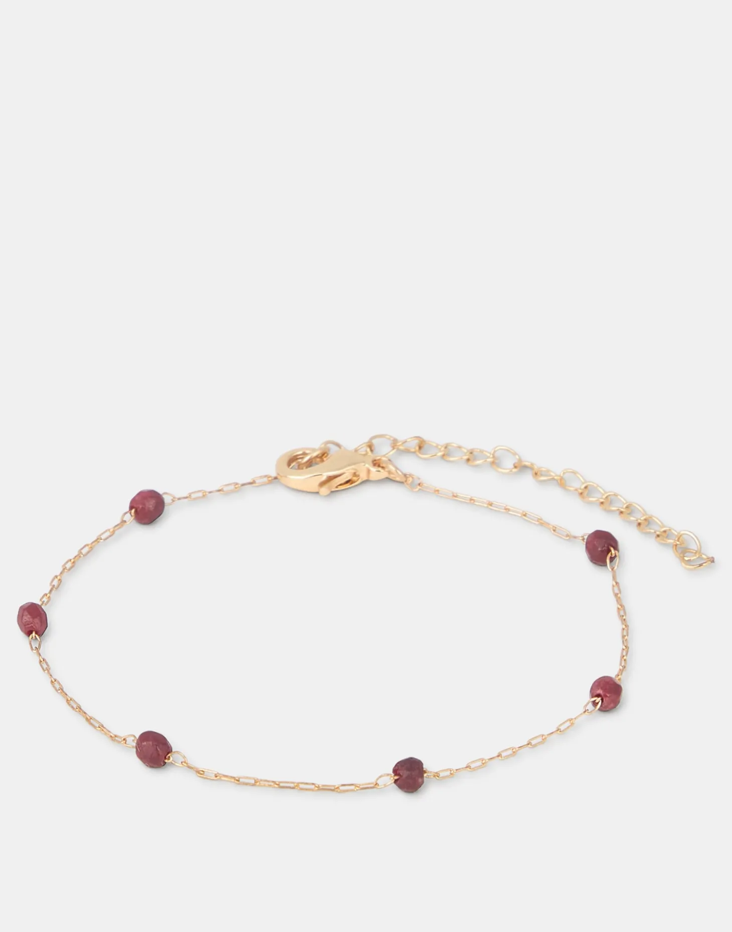 Pulsera Dorada Piedra Color
