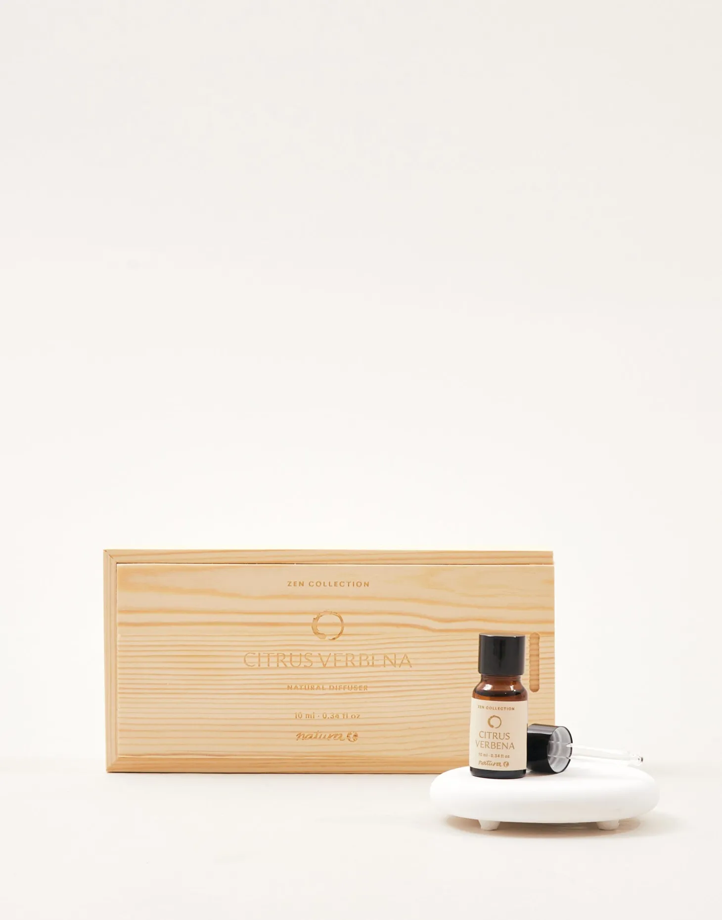 Set Aceite Esencial Y Piedra Cerámica Zen Collection