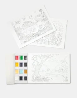 Set Libro Para Acuarela Y Acuarelas