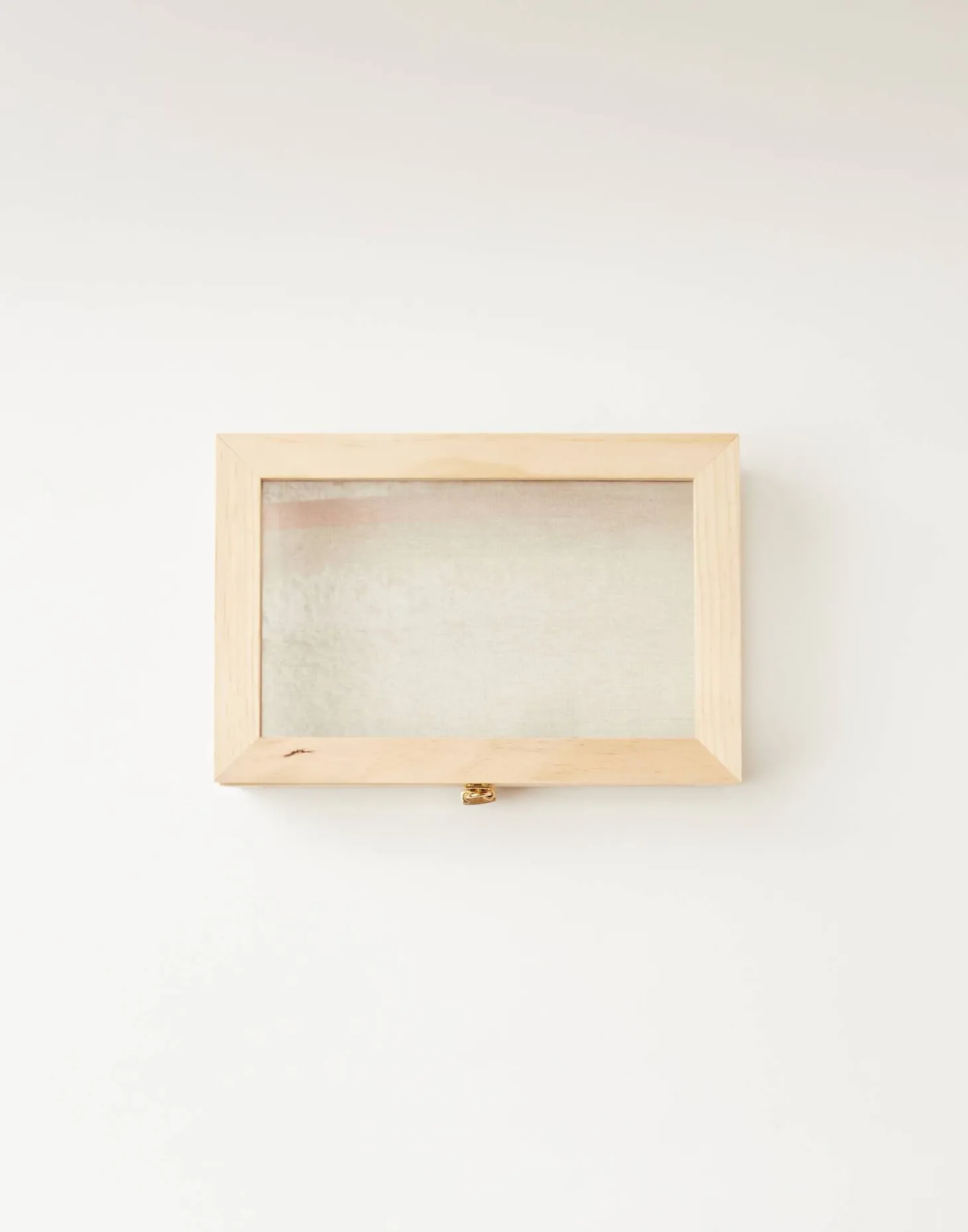 Vitrina Cristal Y Madera Pequeña